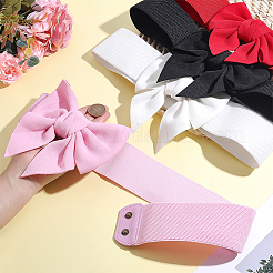 4個 4色 コットン 蝶結び 伸縮性ウエストベルト 女性用  ミックスカラー  720mm  1pc /カラー&nbsp;AJEW-HY0003-35