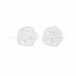 透明なアクリルビーズ  花  透明  10x10mm  穴：1.5mm  約1110個/500g&nbsp;TACR-T003-23