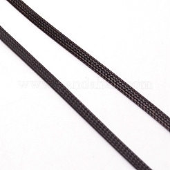 フラットワックス綿糸コード  ココナッツブラウン  4x1mm  約87.49ヤード（80m）/ロール&nbsp;YC-WH0008-03