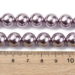 電気めっきシェルパールビーズ連売り  ラウンド  アザミ  10mm  穴：0.8mm  約39個/連  15.67''（39.8センチメートル）&nbsp;BSHE-G041-10mm-02