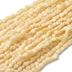 天然石トパーズ翡翠ビーズ連売り  ナゲット  5~9x4~6x3~4.5mm  穴：0.7mm  約75~89個/連  15.35''（39cm）〜15.94''（40.5cm）&nbsp;G-I389-A33