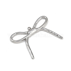 304ステンレスペンダント  ボウコントチャーム  ステンレス鋼色  24.5x31.5x2.5mm  穴：1.4mm&nbsp;LS-STAS-B092-06P