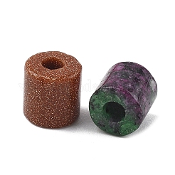 天然および合成混合石ビーズ  コラム  染めと未染色の混合  9~9.5x8.5~9.5mm  穴：3.5mm&nbsp;G-I395-B