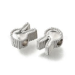304ステンレススチールスペーサービーズ  ステンレス鋼色  兎  7x5x3.5mm  穴：1.8mm&nbsp;STAS-U048-08D-P