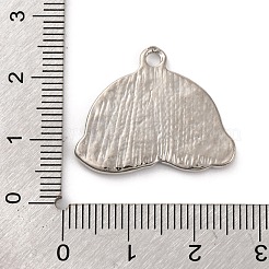 合金エナメルチャーム  ラインストーン付き  プラチナ  レインボー  20x25x2mm  穴：2mm&nbsp;ENAM-M009-01A-P