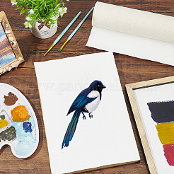 リネンブレンドコーティングキャンバス  油絵アーティストのプロの描画のための絵画布  古いレース  38.25x0.03cm  5 m /ロール&nbsp;DRAW-WH0002-01