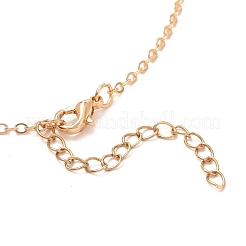 ラックメッキ合金ハートペンダントネックレスセット  磁気カップルネックレス  ガラスビーズ  真鍮製アズキチェーンとラインストーン  ライトゴールド  22.55インチ（57.3cm）  22.24インチ（56.5cm）  2個/セット&nbsp;NJEW-B081-05