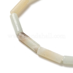 天然花アンゾナイトビーズ連売り  コラム  13.5~14x4~4.5mm  穴：1.2mm  約28個/連  15.16''（38.5センチメートル）&nbsp;G-D464-30