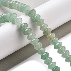天然石グリーンアベンチュリンビーズ連売り  ソーサービーズ  8x5mm  穴：0.6mm  約40個/連  7.76''（19.7センチメートル）&nbsp;G-P559-A13-01