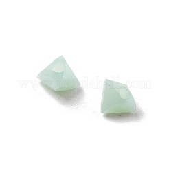 ガラスビーズ  三角ビーズ  ダイヤモンドビーズ 透明クリスタル 尖ったビーズ  ミディアムアクアマリン  3x3x2mm  穴：0.8mm&nbsp;LS-GLAA-D300-01F