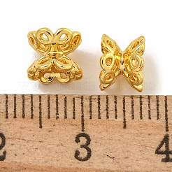ラックメッキ真鍮スペーサービーズ  鉛フリー＆カドミウムフリー  長持ちメッキ  ゴールドカラー  5x6.5x6.5mm  穴：1.2mm&nbsp;KK-U030-04G