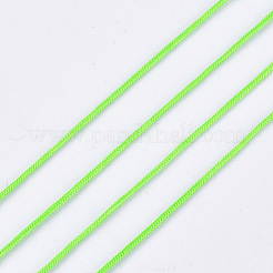 ナイロン編みコード  ビーズ細工、ジュエリー製作、マクラメ工芸用の中国結び紐  芝生の緑  1.5mm  約120.29ヤード（110m）/ロール&nbsp;NWIR-S007-18
