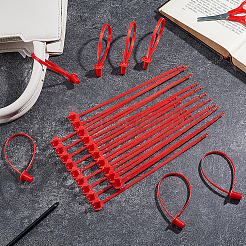 プラスチック製の盗難防止バックル  セキュリティタグ  ハングタグの留め具  レッド  177x13x15mm&nbsp;DIY-WH0591-412