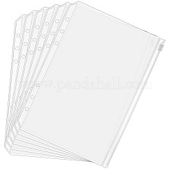 鉛筆チェーンケース付きPVC収納バッグ12個  透明  212x150x0.5mm  内径：205x135mm&nbsp;DIY-SP0004-60E
