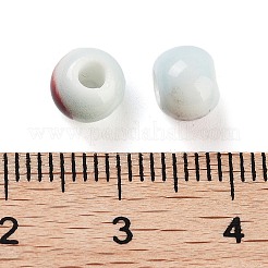 手作りの陶器ビーズ  ファミーユスタイルバラ  ラウンド  ラウンド  6.5x6.5x5.5mm  穴：2.5mm  5個/セット&nbsp;LS-PORC-O005-04A
