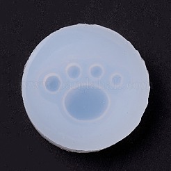 フットプリント DIY 食品グレードのシリコーン金型  レジン型  UVレジン用  エポキシ樹脂ジュエリー作り  ホワイト  39x8mm  内径：31x23mm&nbsp;DIY-C035-04