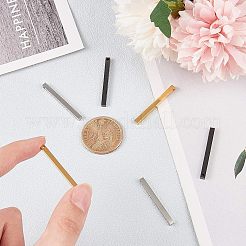 304ステンレスペンダント  バー  ミックスカラー  35x3x3mm  穴：1.5mm  6個/箱&nbsp;STAS-UN0011-18