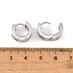 304ステンレススチール製キュービックジルコニアフープピアス（女性用）  天然なシェルと  ステンレス鋼色  13.5x7mm&nbsp;SA-CBAF36C-01P