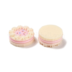 不透明樹脂模造食品デコデンカボション  ケーキ  リネン  26x11mm&nbsp;CRES-L037-15D