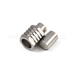 304ステンレススチール製マグネット留め具  コラム  ステンレス鋼色  19.5x11.5x10mm  穴：6.5mm&nbsp;STAS-C127-18C-P