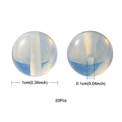 オパライトラウンドビーズ 20 個  10mm  穴：1mm&nbsp;G-YW0001-27A