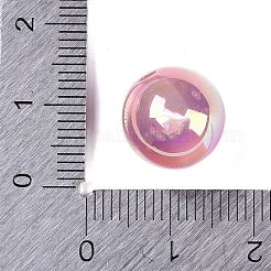 レインボー虹色メッキアクリルビーズ  ラウンド  パールピンク  11.5mm  穴：2mm&nbsp;LS-FIND-B077-01B