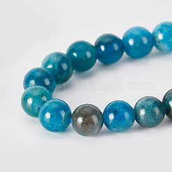 天然石アパタイトビーズ連売り  ラウンド  6.5mm  穴：1mm  約62個/連  15.7インチ&nbsp;G-OC0002-60A