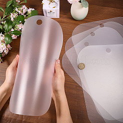 12個 3スタイル PPプラスチックブーツサポート  ブートツリー  小売店の靴のディスプレイスタンドフォームインサート  透明  320~400x260~280x0.5mm  穴：20mm  4個/スタイル&nbsp;AJEW-GL0002-94B