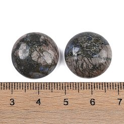 天然の藍閃石カボション  半円  18x6~8mm&nbsp;G-T020-18mm-40