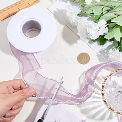 ポリエステルレーストリム  腹筋パール付き  ミディアム蘭  1-5/8インチ（40mm）  約5.00ヤード（4.57m）/ロール&nbsp;OCOR-WH20001-93A