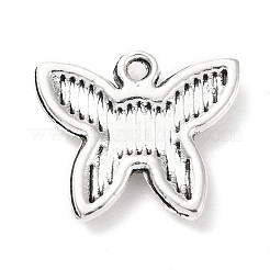 合金のチベット風チャーム  バタフライチャーム  アンティークシルバー  15x17x2.5mm  穴：1.4mm  約304個/500g&nbsp;PALLOY-P293-015AS