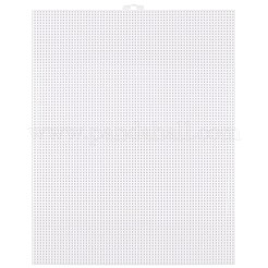 長方形のプラスチックメッシュキャンバスシート  刺繍用  ホワイト  343x261x1mm&nbsp;DIY-WH20066-006B