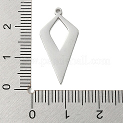 変色しない304ステンレススチールペンダント  レーザー切断  ステンレス鋼色  凧  24.5x12x1mm  穴：1.2mm&nbsp;STAS-B056-24P-01