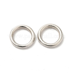 合金はんだ付けされた閉じた丸カン  ラウンド  プラチナ  8x1.2mm  16ゲージ  内径：5.5mm&nbsp;KK-WH0052-05B-P