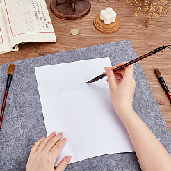 中国の書道フェルトロールアップマット  絵を描くフェルトのデスクパッド  ポータブル書道道具オーガナイザーロール  長方形  グレー  1020x714x3mm&nbsp;AJEW-WH0818-017B