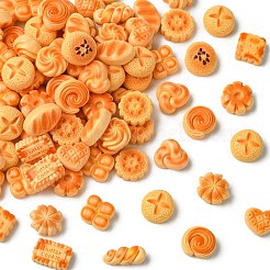 オペーク樹脂カボション  模造食品  パン  ミックスカラー  9~15.5x9~13x5~8mm&nbsp;RESI-CJC0012-37C