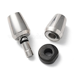 303ステンレススチール製バヨネット留め具  コラム  ガンメタ色＆ステンレス鋼カラー  26x9mm  穴：5mm&nbsp;STAS-C076-01A