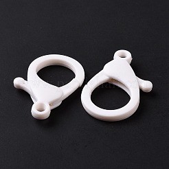 プラスチックカニカン  ホワイト  35x25x6mm  穴：3mm&nbsp;KY-XCP0001-20