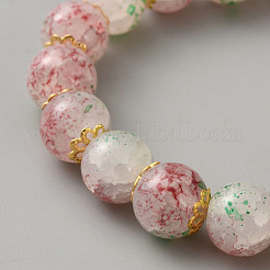 プラスチックビーズストレッチブレスレット  ラウンド  ミックスカラー  ビーズ：10mm  内径：2インチ（5.1cm）&nbsp;BJEW-WH0032-012