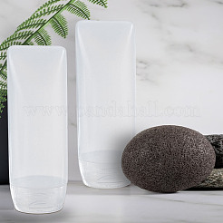 透明化粧品ソフトチューブ4個  プラスチックローションシャンプークリームスクイズ包装チューブ  粘着ステッカー2枚。  ミックスカラー  2.6x9.8cm  容量：30ml（1.01fl.oz）&nbsp;MRMJ-LP0001-33