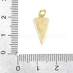 真鍮製エナメルペンダント  三角形のチーズチャーム  ゴールドカラー  ゴールド  17x8.5x3.5mm  穴：3mm&nbsp;KK-CBA95AE-01A