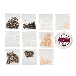 ミユキ シードビーズ DIY 花柄デコレーションキット  ビーズレース  カラフル  40x42x3mm&nbsp;DIY-H165-02