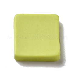 オペーク樹脂カボション  矢印記号付きのひし形  きいろ  17x19x4mm&nbsp;X-DIY-K057-06