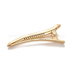 合金ワニのヘアクリップ  女性の女の子のためのヘアアクセサリー  ティアドロップ  13.5x59.5x19.5mm&nbsp;AJEW-A061-01C-G