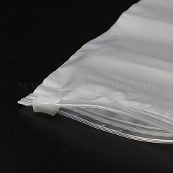 透明なPE製ジュエリー用ジップトップ収納袋  ポータブルジュエリーオーガナイザーポーチ  長方形  透明  15.3x10.3x0.15cm&nbsp;ABAG-H114-01J