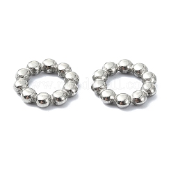 変色しない304ステンレススチール製リンクリング  ボールリング  ステンレス鋼色  10x2mm  内径：6mm&nbsp;STAS-Z066-08P