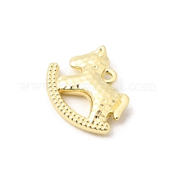 合金ペンダント  馬のチャーム  カドミウムフリー＆ニッケルフリー＆鉛フリー  ゴールドカラー  15x17x4mm  穴：1.2mm&nbsp;FIND-Z120-04G