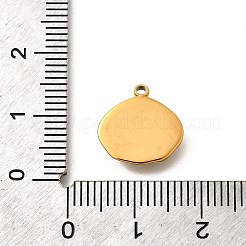 真鍮製エナメルチャーム  シェルチャーム  18KGP本金メッキ  ライトシアン  13x13x2.2mm  穴：1.5mm&nbsp;STAS-Q347-16G-1