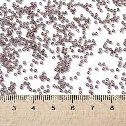 MIYUKIラウンドロカイユビーズ  日本製シードビーズ  （rr1836)スパークリングライニングスモーキーアメジストab  15/0  1.5mm  穴：0.7mm  約5555PCS /ボトル  10 G /ボトル&nbsp;SEED-JP0010-RR1836