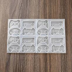 ゲームパッド DIY シリコンモールド  レジン型  UVレジン用  エポキシ樹脂工芸品作り  ホワイト  115x193x10mm  内径：14~26x10~44mm&nbsp;SIMO-D003-09